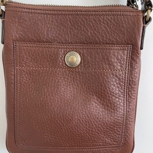 COACH Brown Leather Crossbody Purse